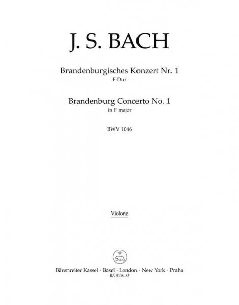 Brandenburgisches Konzert F-Dur Nr.1 BWV1046 für Orchester