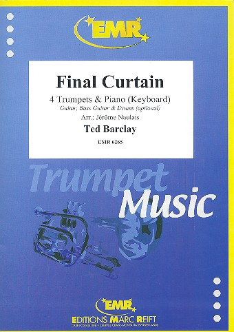 Final Curtain für 4 Trompeten und Klavier (Keyboard) (Percussion ad lib)