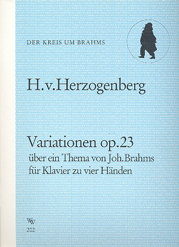 Variationen op.23 über ein Thema vom Joh. Brahms für Klavier