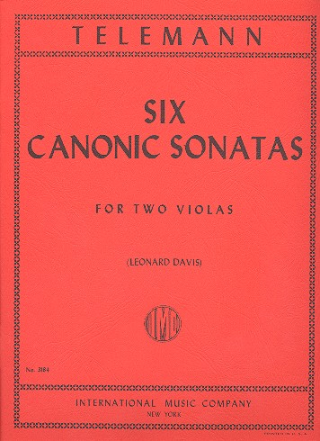 6 canonic Sonatas for 2 violas