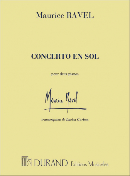 Concerto sol majeur pour piano et orchestre for 2 pianos