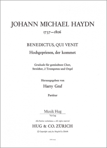 Benedictus qui venit für gem Chor und Orchester