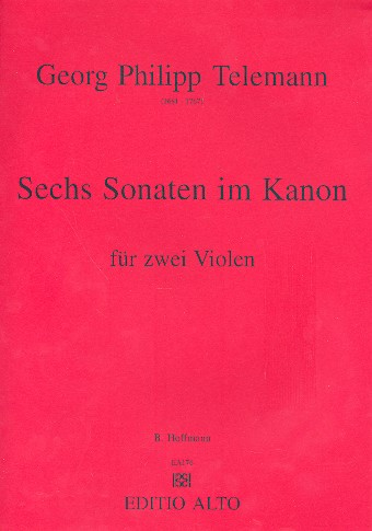 6 Sonaten im Kanon für 2 Violen