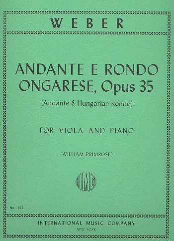 Andante e rondo ongarese op.35 for viola and piano