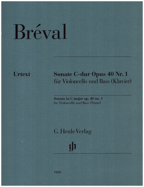 Sonate C-Dur Nr.1 op.40 für Violoncello und Bass (Klavier)