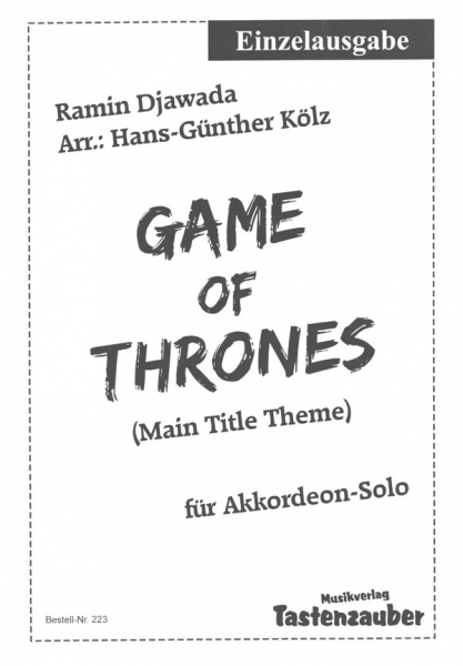 Game of Thrones (Main Title Theme) für Akkordeon solo