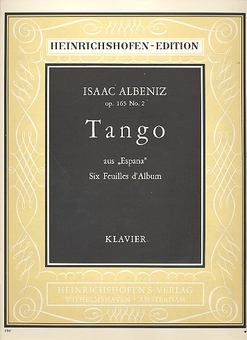 Tango aus Espana op.165,2 für Klavier