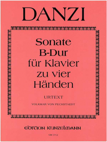 Sonate B-Dur für Klavier zu 4 Händen