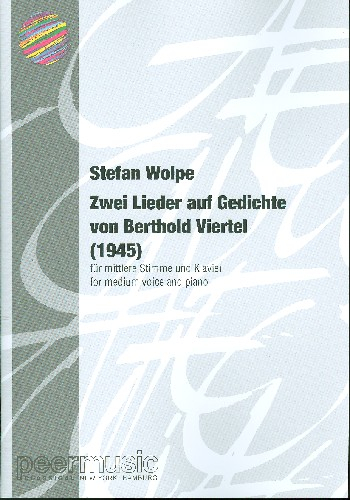 2 Lieder auf Gedichte von Berthold Viertel für mittlere Singstimme und Klavier