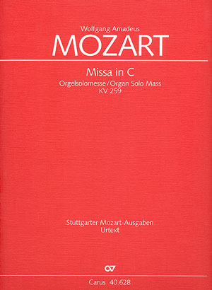 Missa C-Dur KV259 für Soli, Chor und Orchester