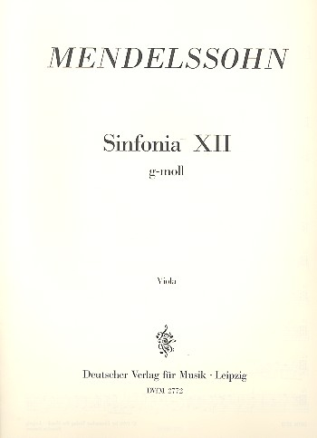 Sinfonia g-Moll Nr.12 für Streichorchester