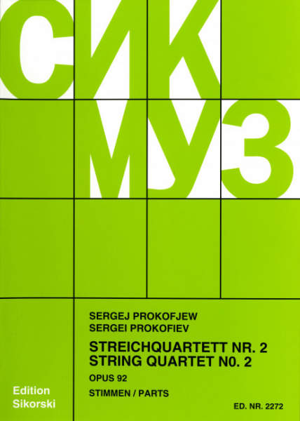 Streichquartett Nr.2 op.92 für Streichquartett