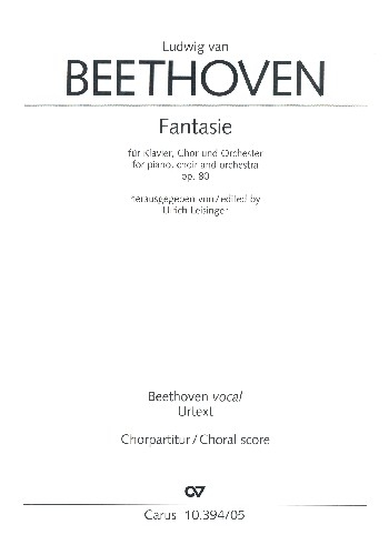 Fantasie op.80 für Klavier, Soli, gem Chor und Orchester