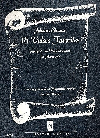 16 valses favorites für Gitarre