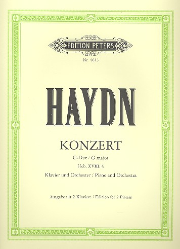 Konzert G-Dur Hob.XVIII:4 für Klavier (Cembalo) und Streichorchester