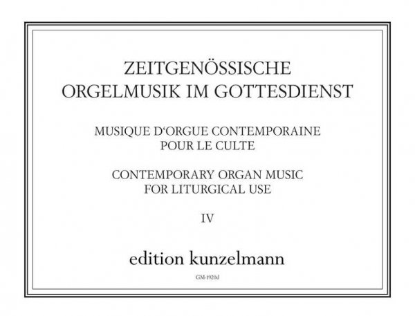 Orgelmusik im Gottesdienst Band 4 für Orgel