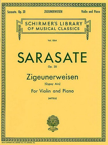 Zigeunerweisen op.20 für Violine und Klavier