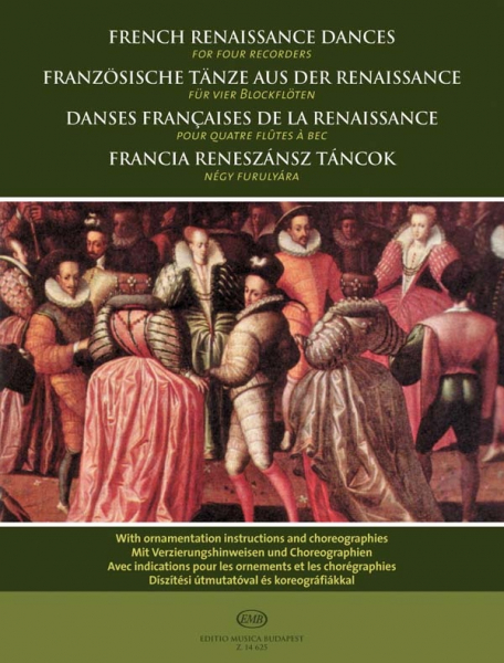 French Renaissance Dances for 4 recorders (SATB)