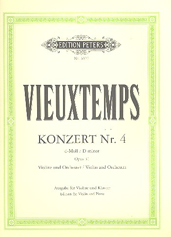 Konzert d-Moll Nr.4 op.31 für Violine und Orchester für Violine und Klavier