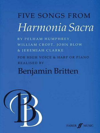 5 Songs from Harmonia sacra for high voice and harp or piano