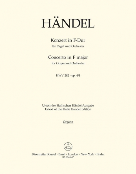 Konzert F-Dur op.4,4 HWV292 für Orgel und Orchester