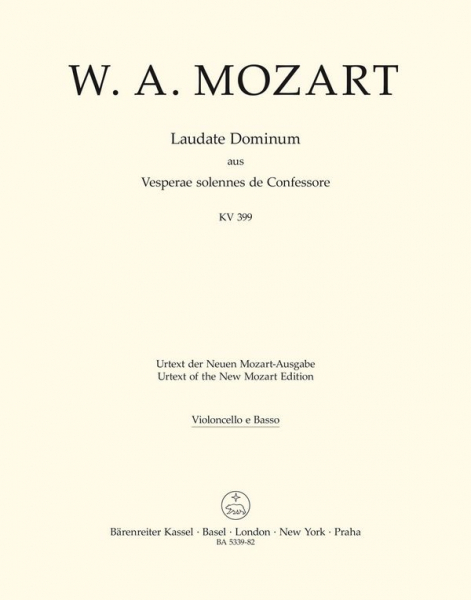 Laudate Dominum KV339 für Soli, Chor und Orchester