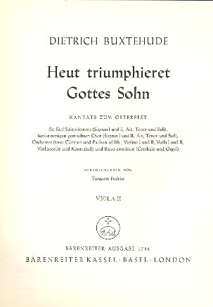 Heut triumphieret Gottes Sohn für Soli (SSATB), Chor (SSATB),