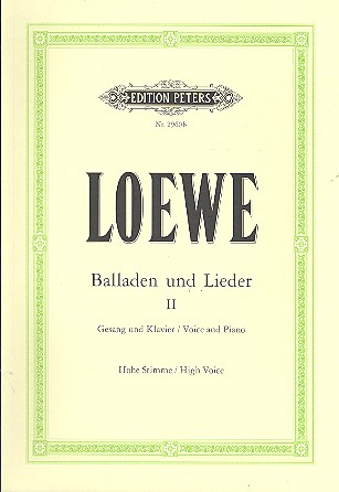 Balladen und Lieder Band 2 für Gesang (hoch) und Klavier (dt)