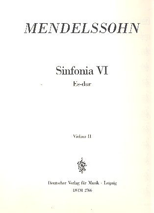 Sinfonia Es-Dur Nr.6 für Streichorchester