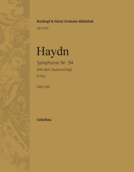 Sinfonie G-Dur Nr.94 Hob.I:94 (&#039;Paukenschlag&#039;) für Orchester