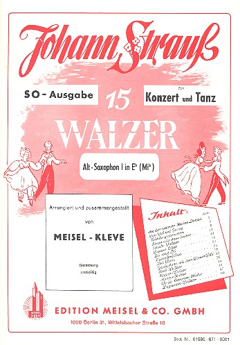 15 Walzer von Strauß für Orchester