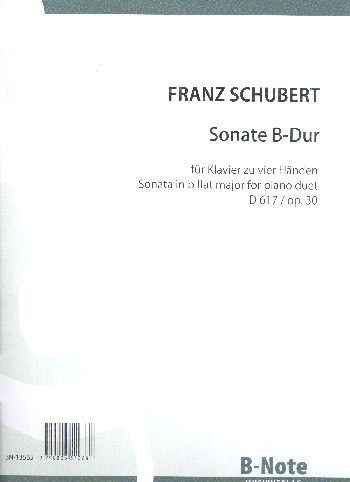 Sonate B-Dur op.30 D617 für Klavier zu 4 Händen