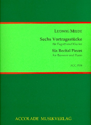 6 Vortragsstücke für Fagott und Klavier