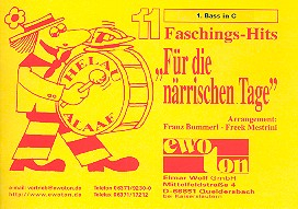 11 Faschingshits für die närrischen Tage: für Blasorchester