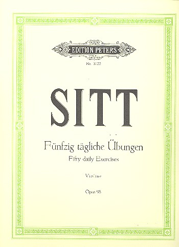 50 tägliche Übungen zur Ausbildung der linken Hand op.98 für Violine