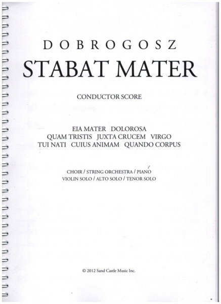 Stabat mater for chorus and orchestra