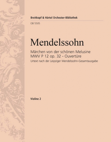 Konzert-Ouverture Nr.4 zum Märchen von der schönen Melusine op.32 für Orchester