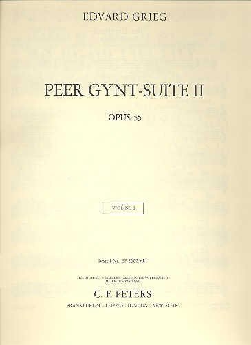 Peer-Gynt-Suite Nr.2 op.55 für Orchester