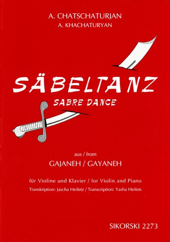 Säbeltanz aus Gajaneh für Violine und Klavier