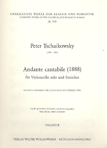 Andante cantabile für Violoncello und Streicher