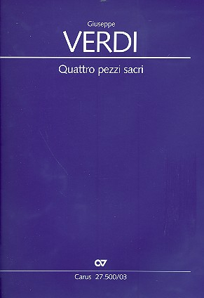 Quattro pezzi sacri für gem Chor (z.T. mit Orchester)