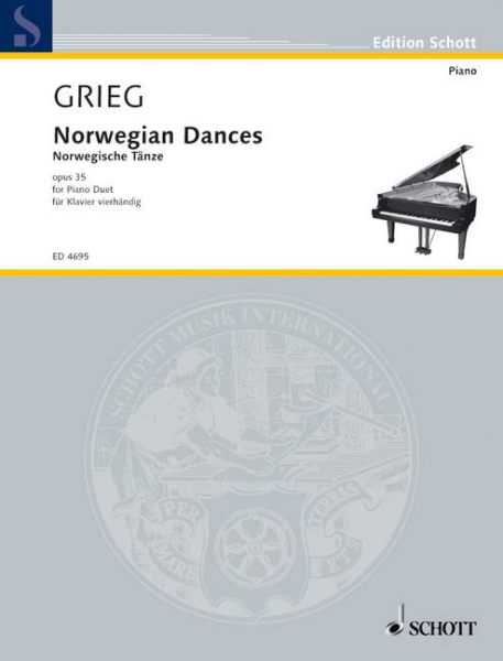 Norwegische Tänze op. 35 für Klavier 4-händig