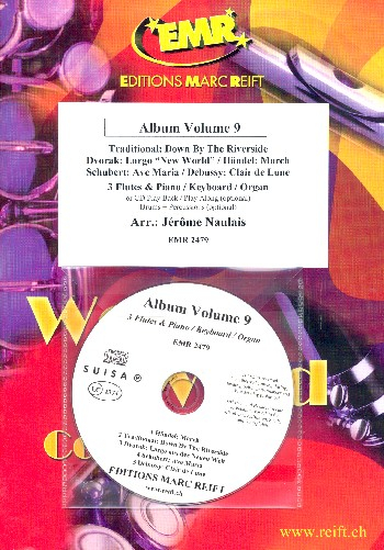 Album vol.9 (+CD) for 3 flutes (piano/keyboard/organ ad lib)