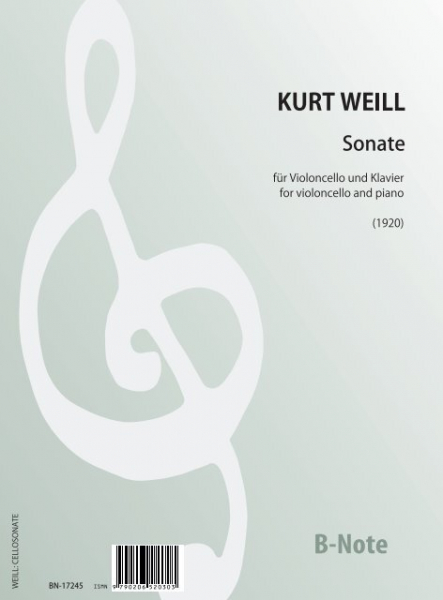 Sonate (1920) für Violoncello und Klavier