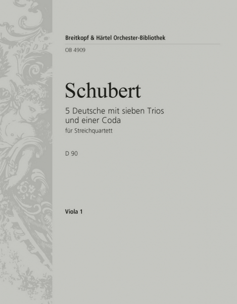 5 Deutsche mit 7 Trios und einer Coda D90 für Streichorchester