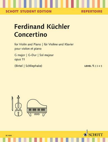 Spielbuch für Violine Concertino G-Dur op.11