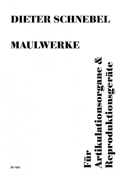 Maulwerke für Artikulationsorgane und Reproduktionsgeräte