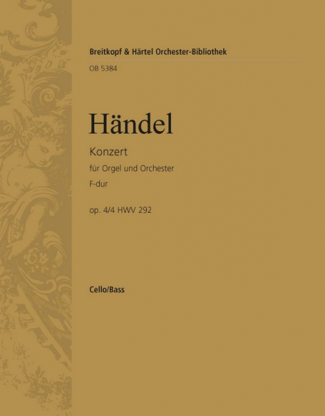 Konzert F-Dur op.4,4 HWV292 für Orgel und Orchester