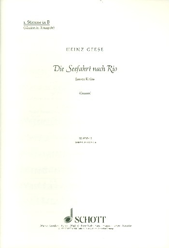 Die Seefahrt nach Rio für Sprecher, Kinderchor und Instrumente