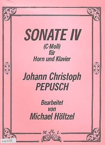 Sonate c-Moll Nr.4 für Horn und Klavier